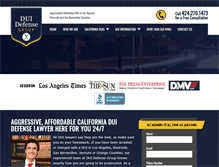 Tablet Screenshot of dui-defense-group.com